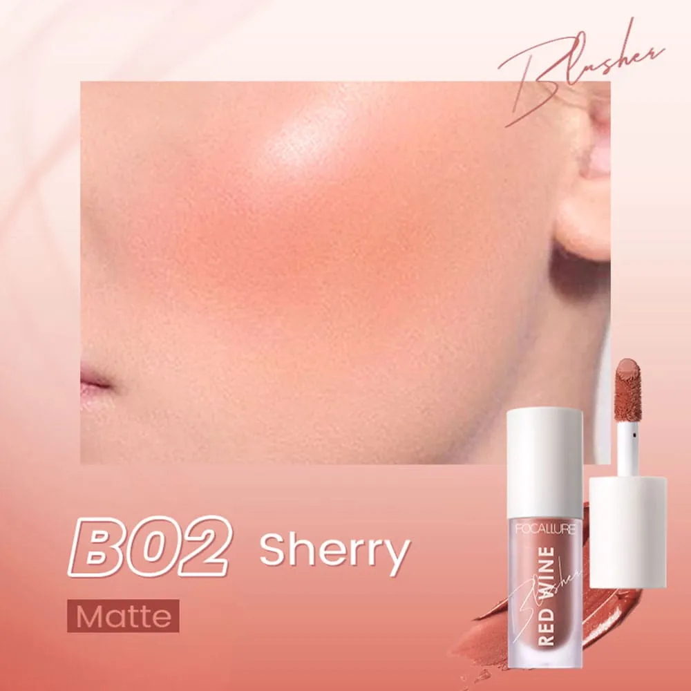 Focallure Hangover Red Wine Blusher B02