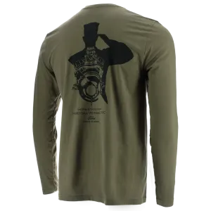 Ford Proud To Honor Men's Sherman Tank Engine Salute Long Sleeve T-Shirt
