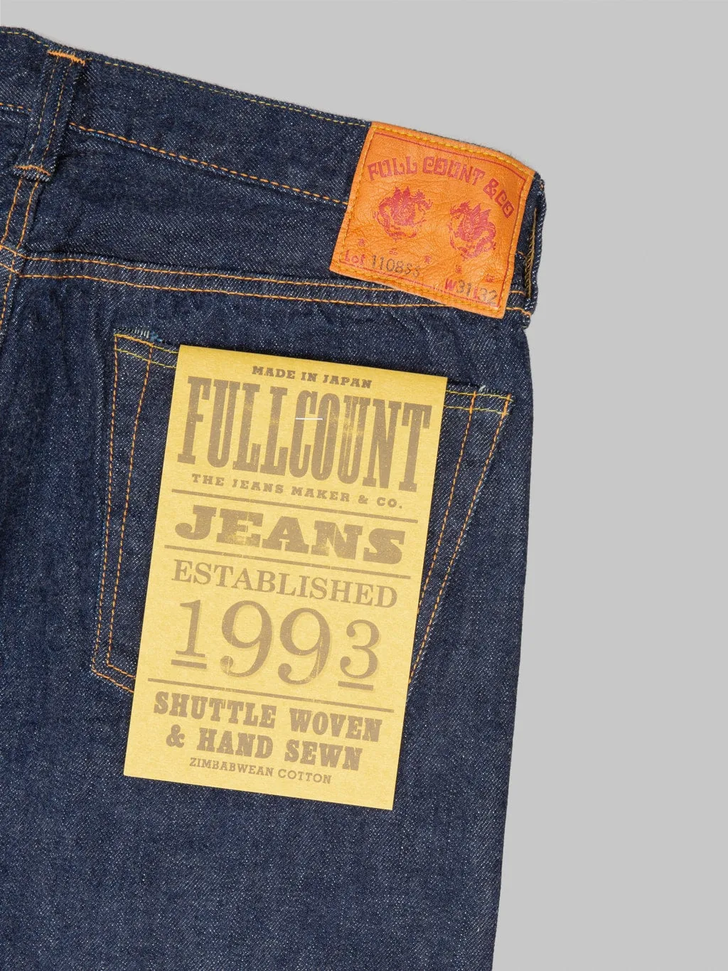 Fullcount 1108SSW 11.5oz Slim Straight Jeans (Super Smooth)