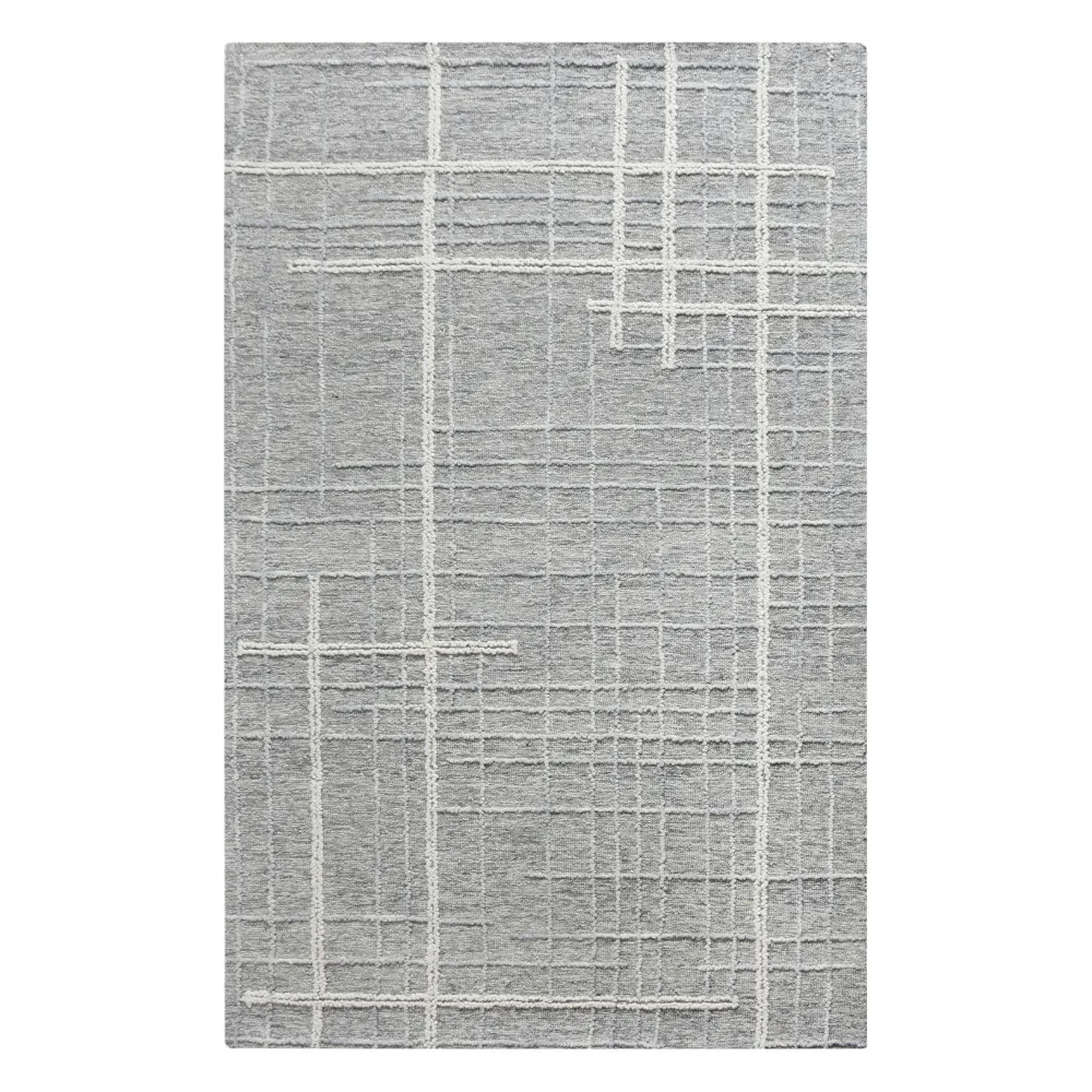 Gridline Wool Rug