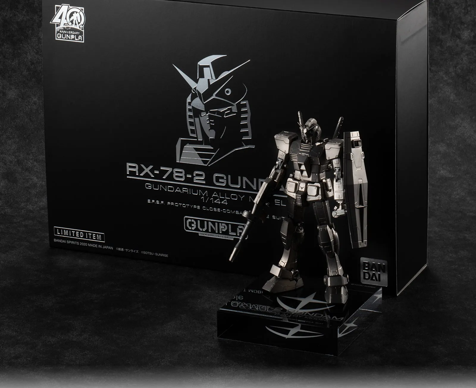 Gundam 1/144 Gundarium Alloy RX-78-2 Gundam Alloy Model Kit Limited Edition Exclusive RARE