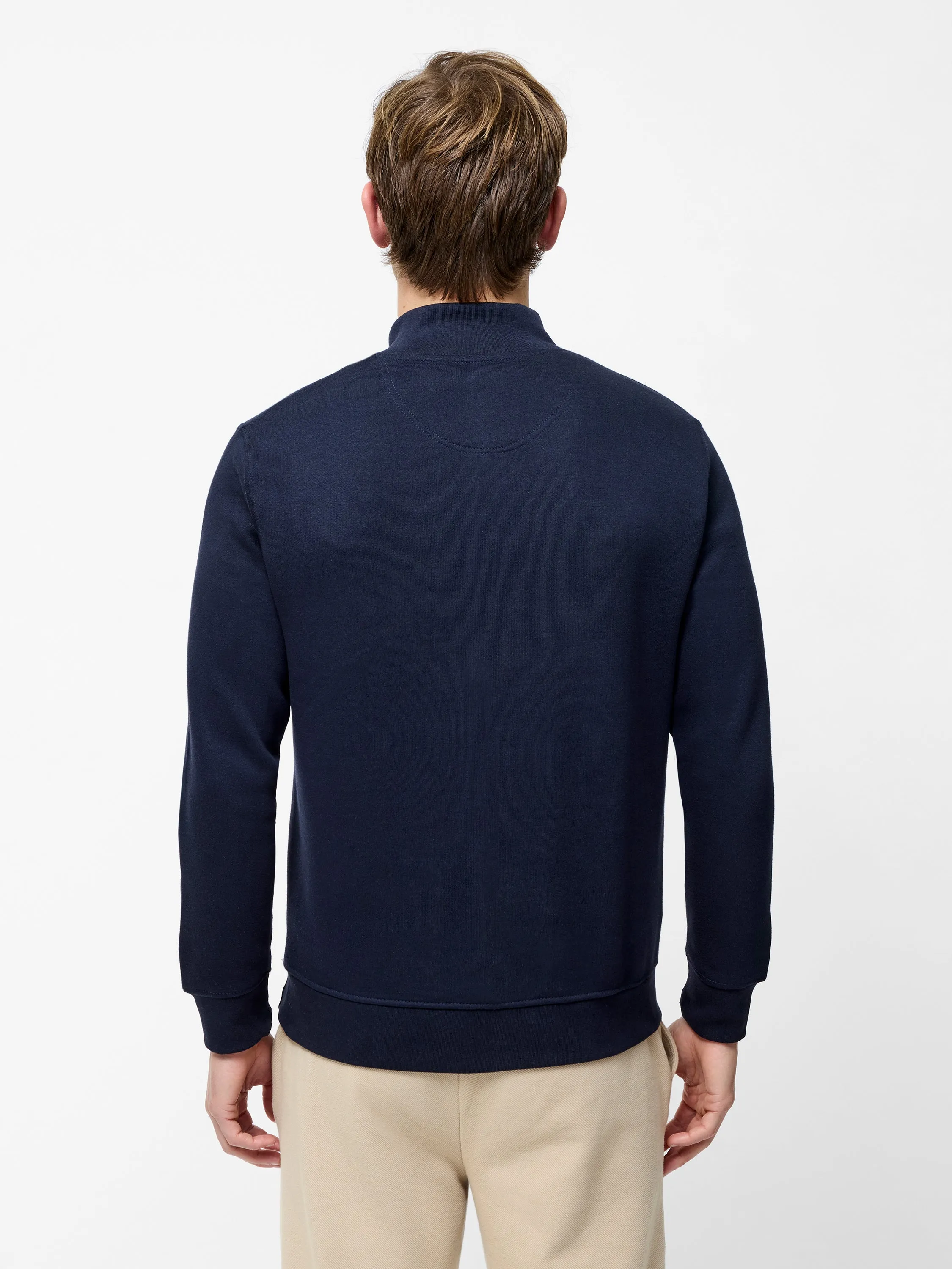 Half Zip Funnel Neck Sweatshirt