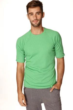 Hybrid CREW Neck Raglan Tee (Bamboo Green)