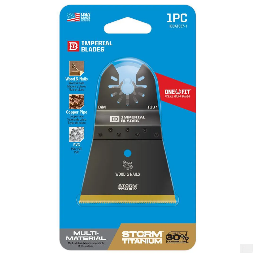 Imperial Blades One Fit 2-1/2in Storm Titanium Wood and Nails Blade - 1PC [IBOAT337-1]