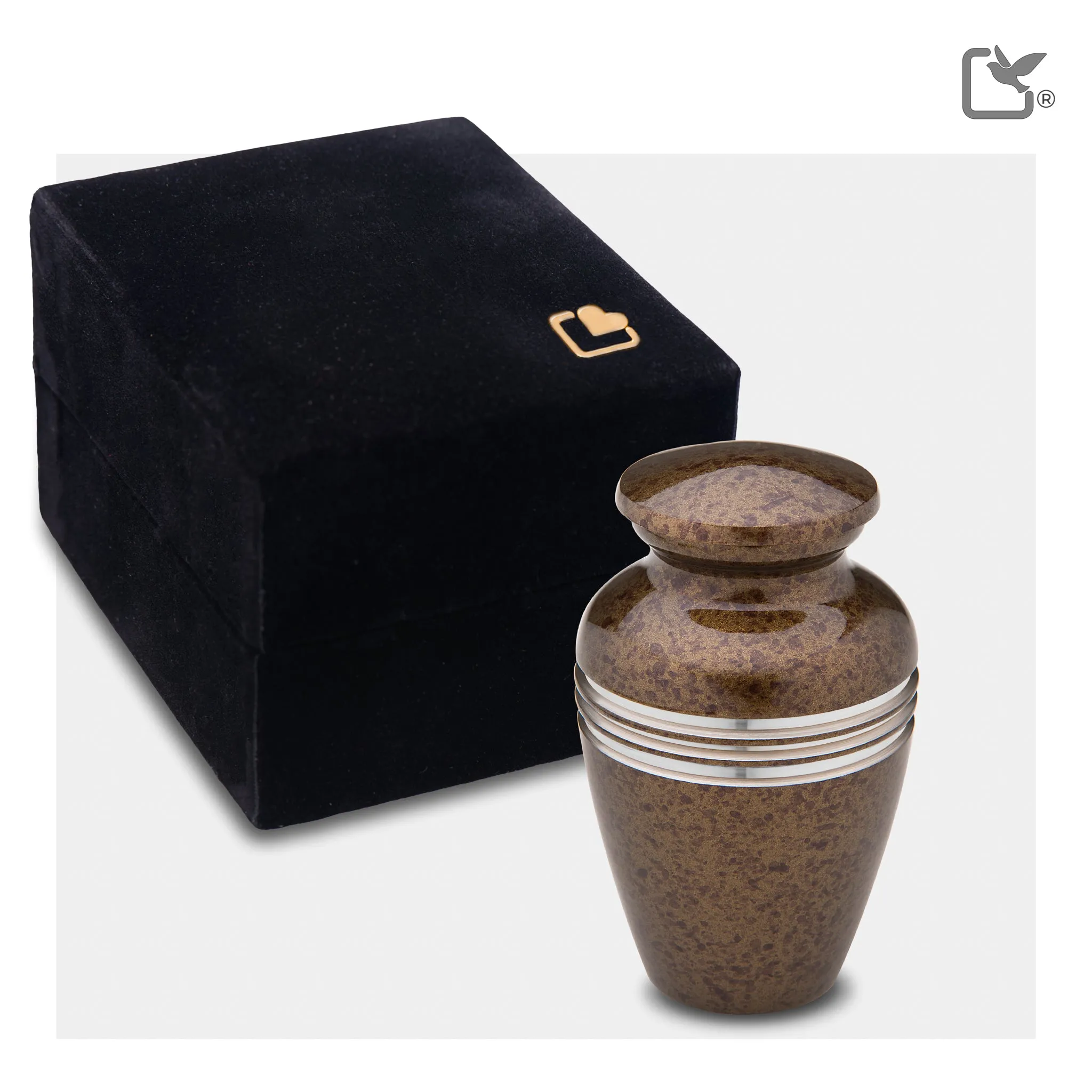 Keepsake Speckled Auburn Cremation Urn - COMFORT by LoveUrns