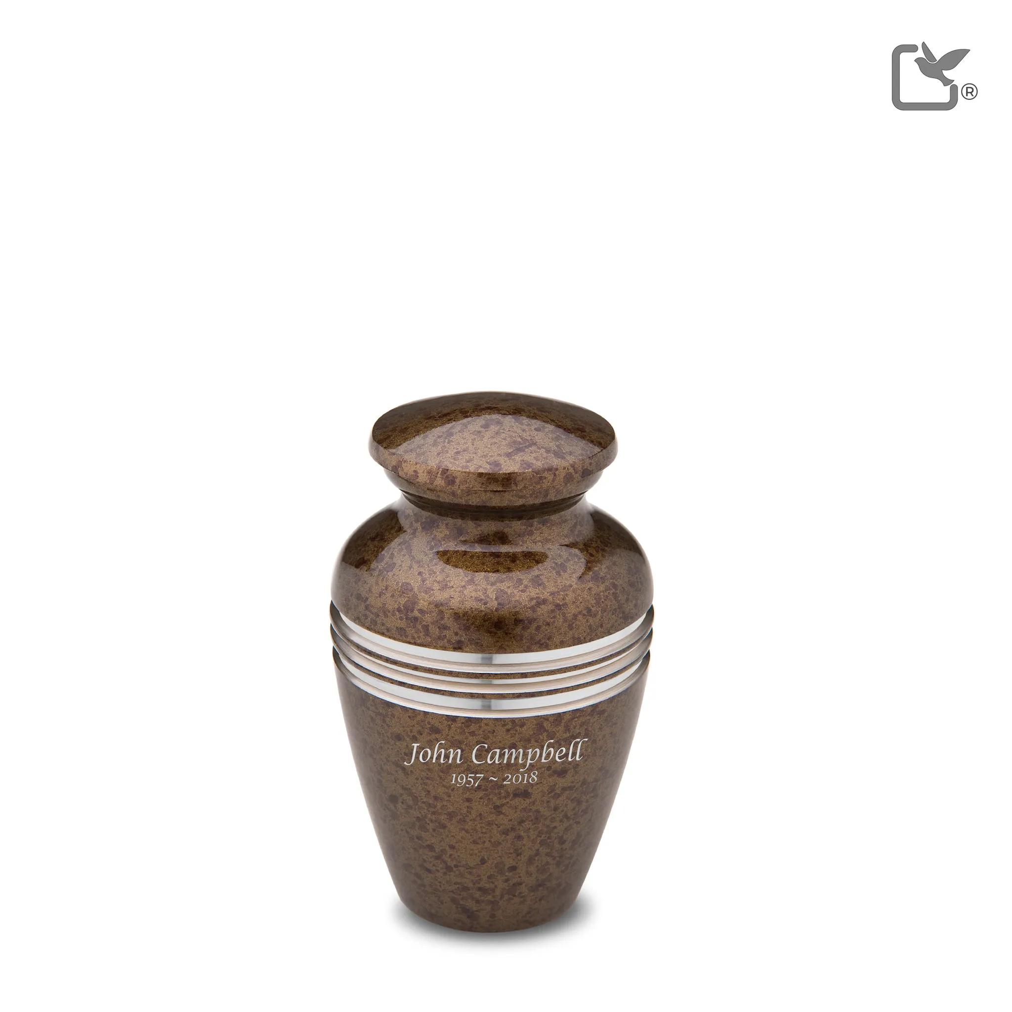 Keepsake Speckled Auburn Cremation Urn - COMFORT by LoveUrns