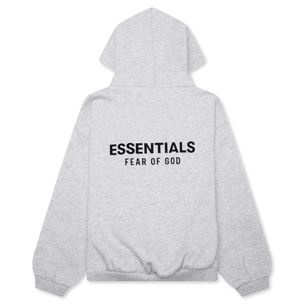 Kid's Fleece Hoodie - Light Heather Gray