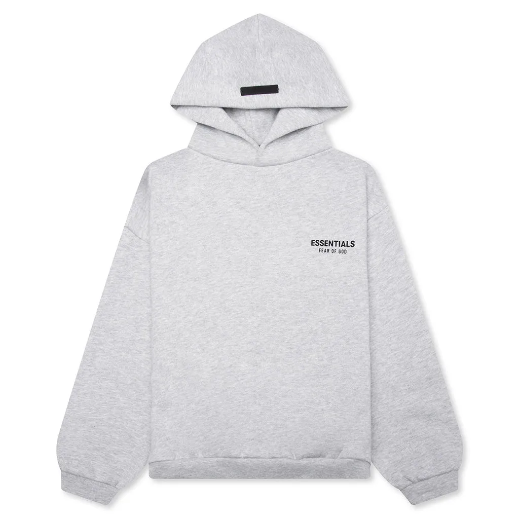 Kid's Fleece Hoodie - Light Heather Gray