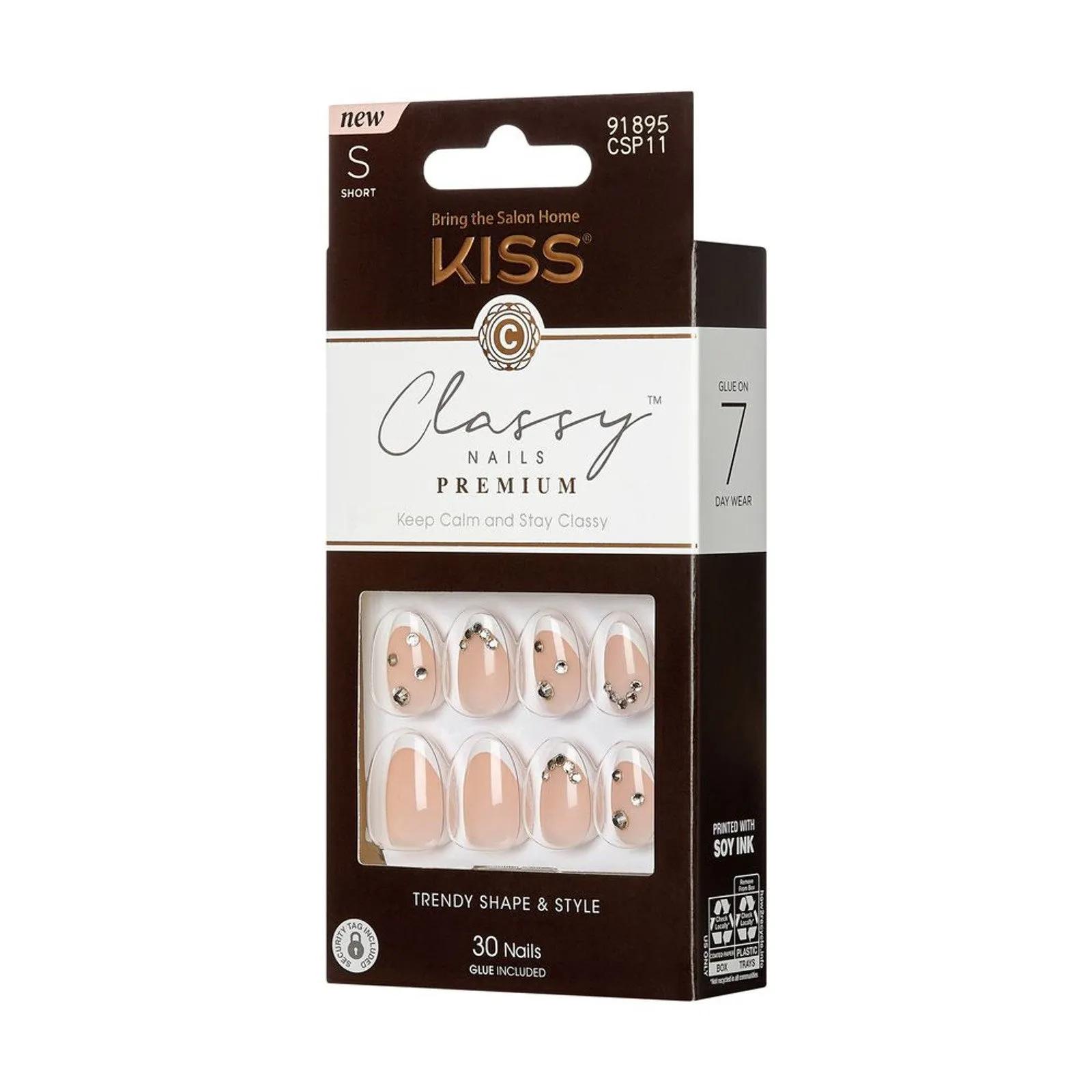 Kiss Classy Premium Trendy Shape & Style Nails [CSP11]