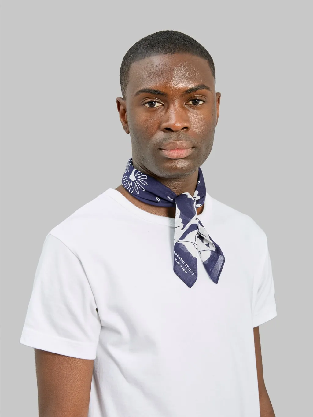 Kobashi Studio Modern Classic Kikumon Bandana Navy
