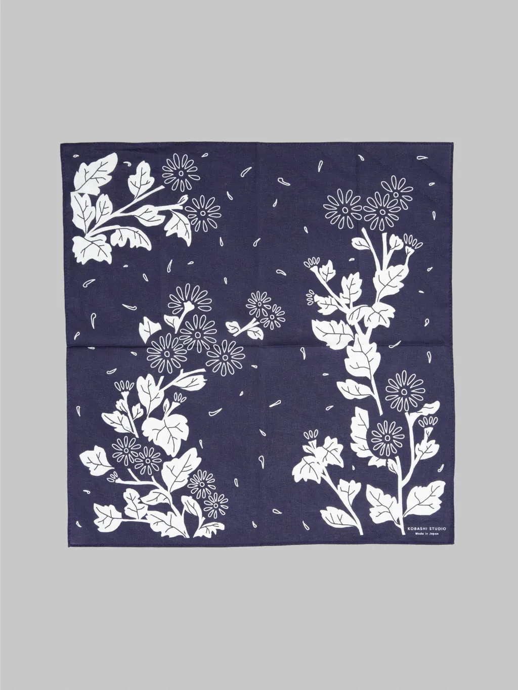 Kobashi Studio Modern Classic Kikumon Bandana Navy