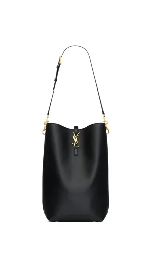 Le 37 Long Tote Bag in Smooth Calfskin - Black