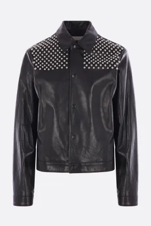 leather jacket with studs