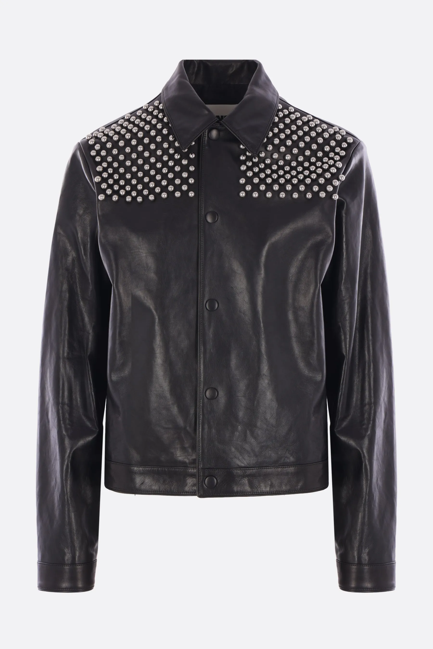leather jacket with studs