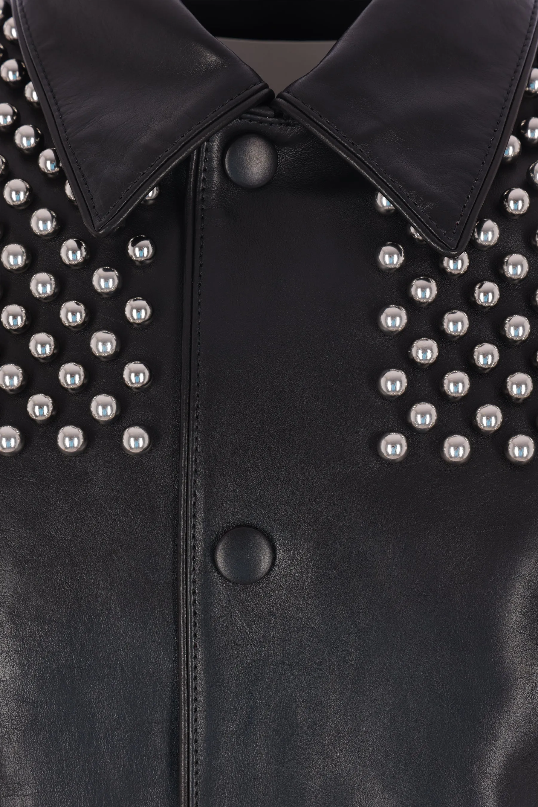 leather jacket with studs