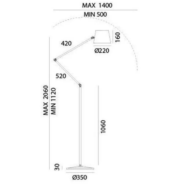 Luxury Designer Industrial Style Floor Lamp