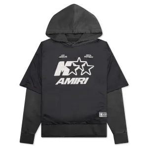 MA Star Mesh Hoodie - Black