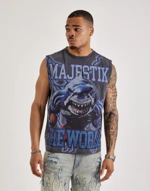 Majestik World Shark Muscle Tee
