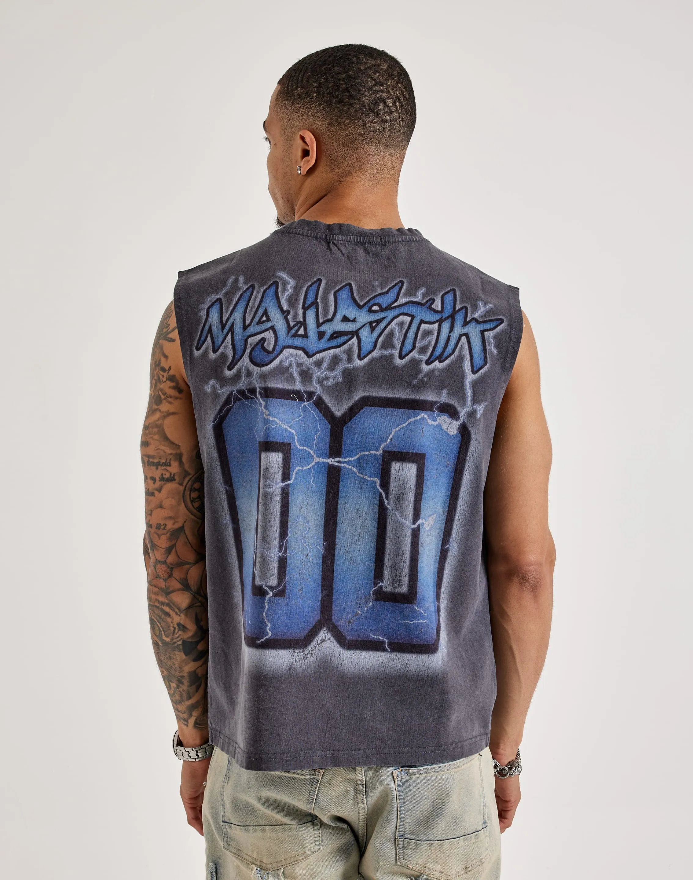 Majestik World Shark Muscle Tee