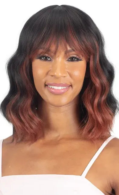 Mayde Beauty Mocha Series 100% Human Hair & Premium Fiber Blend Wig - Delight