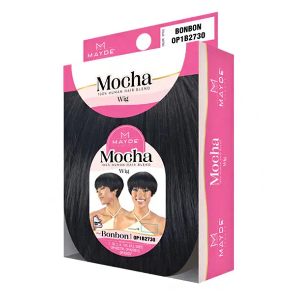 Mayde Beauty Mocha Series 100% Human Hair Blend Pixie Style Wig - Bonbon