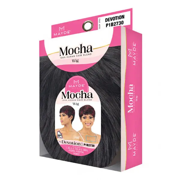 Mayde Beauty Mocha Series 100% Human Hair Blend Pixie Style Wig - Devotion