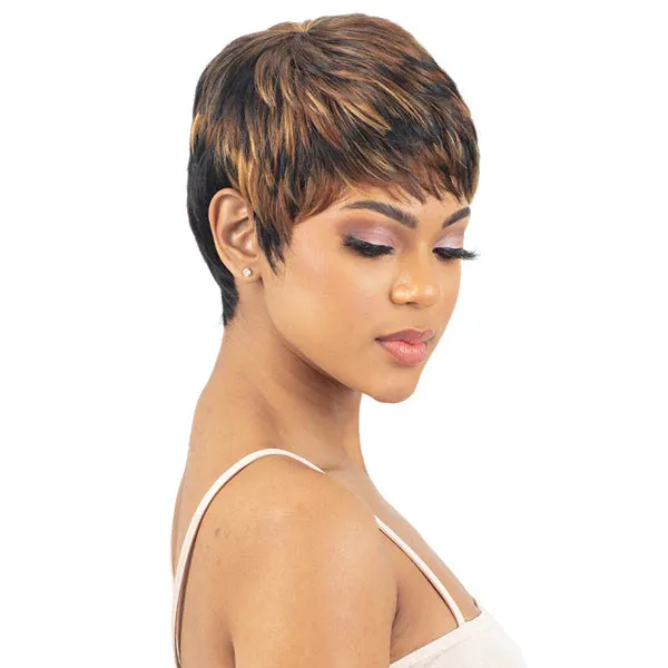 Mayde Beauty Mocha Series 100% Human Hair Blend Pixie Style Wig - Devotion