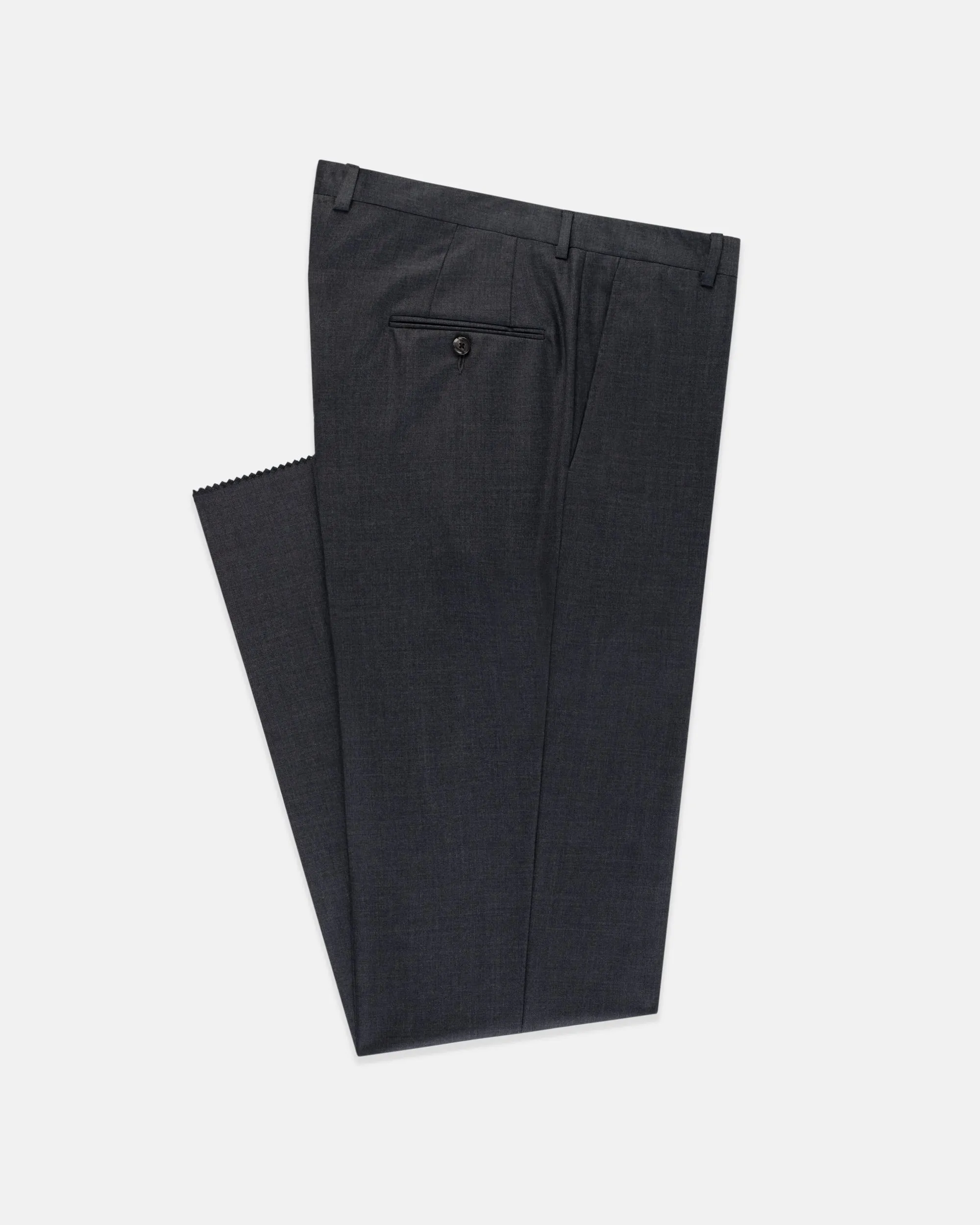 MEDIUM GREY SOLID 120s WOOL SUIT