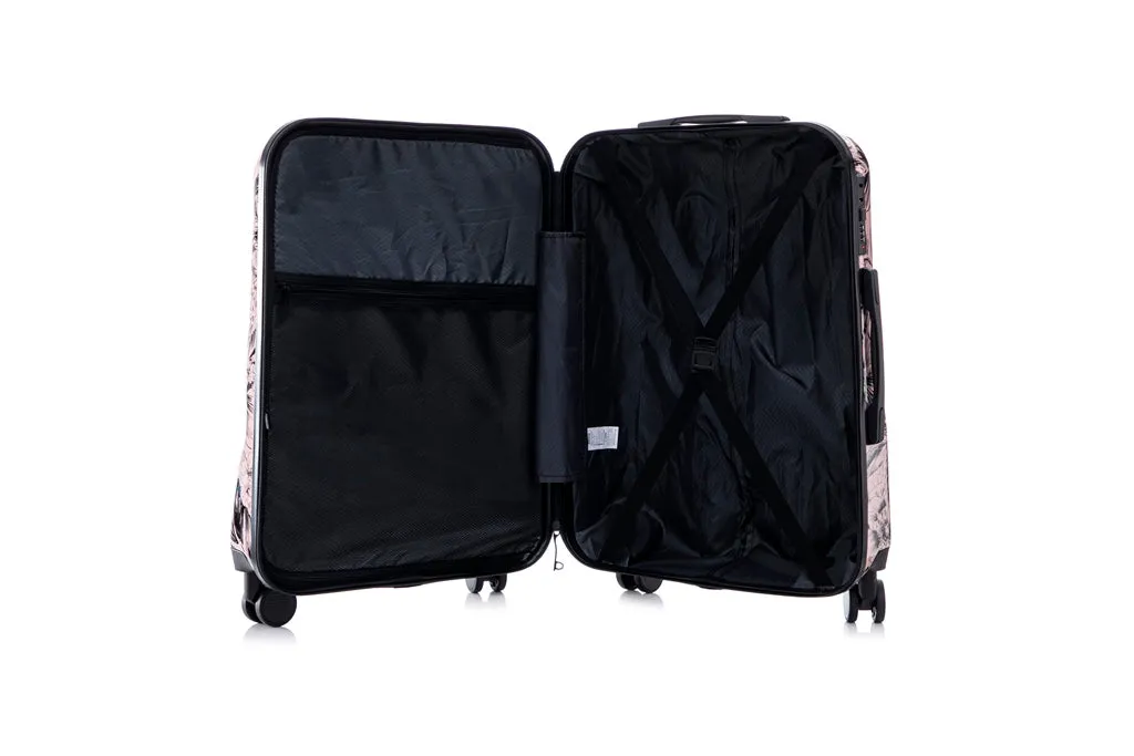 Multi-color Design ABS Hard Shell Lightweight with 360° Dual Spinning Wheels & Combo Lock – Includes 28", 24", 20" 3-Piece Luggage Set - Zebra