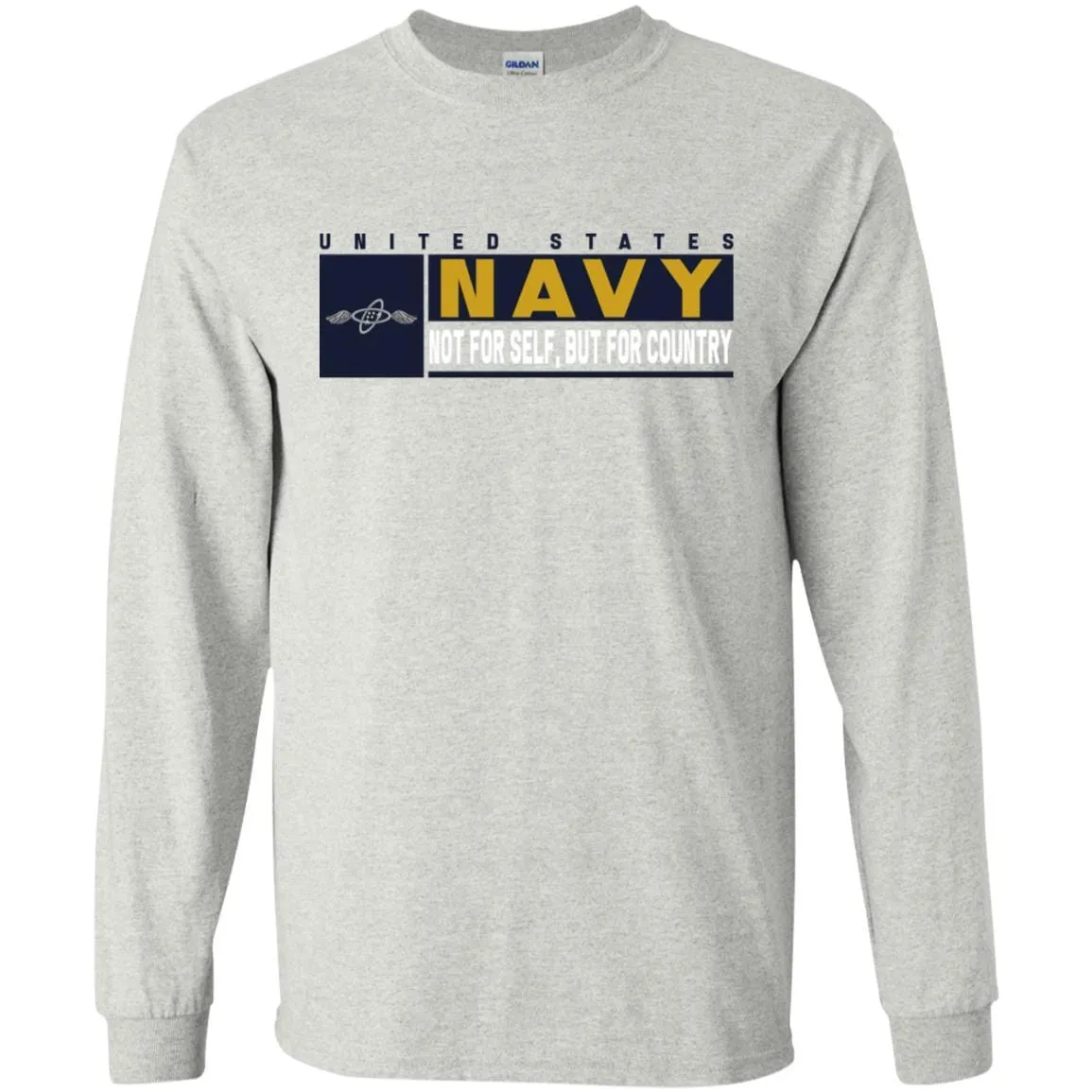 Navy Aviation Electronics Technician Navy AT- Not for self Long Sleeve - Pullover Hoodie
