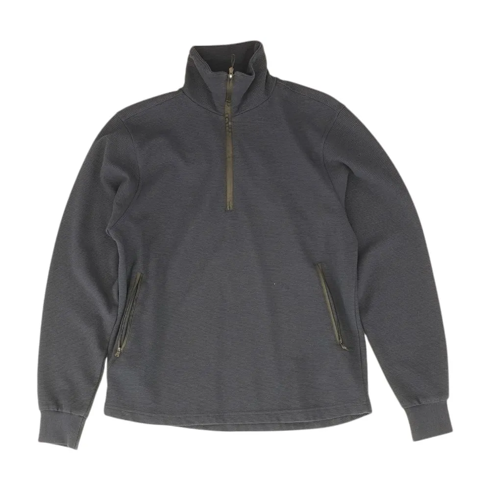 Navy Solid 1/4 Zip Pullover