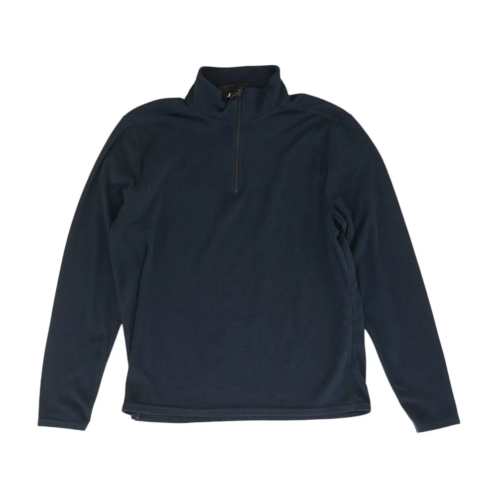 Navy Solid 1/4 Zip Pullover