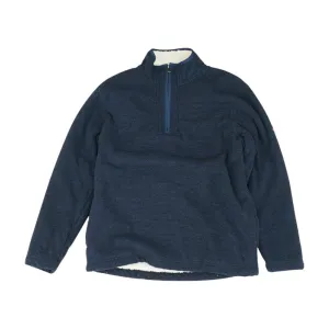 Navy Solid 1/4 Zip Pullover