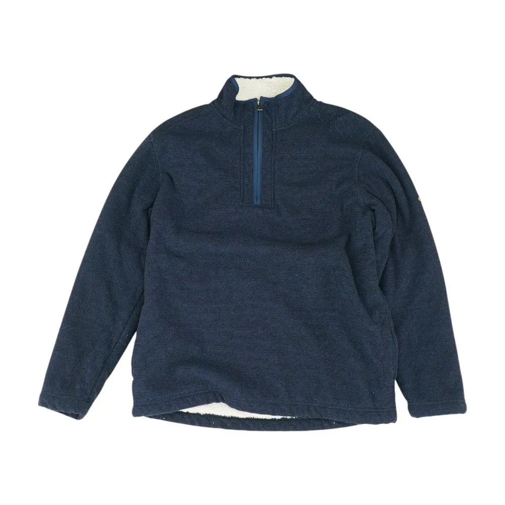 Navy Solid 1/4 Zip Pullover