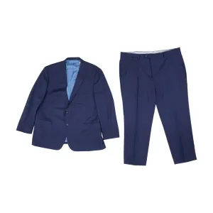 Navy Solid 2pc Suit