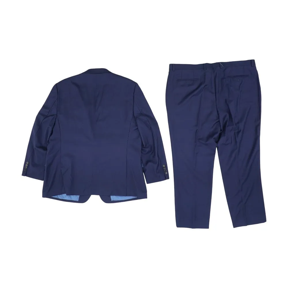 Navy Solid 2pc Suit