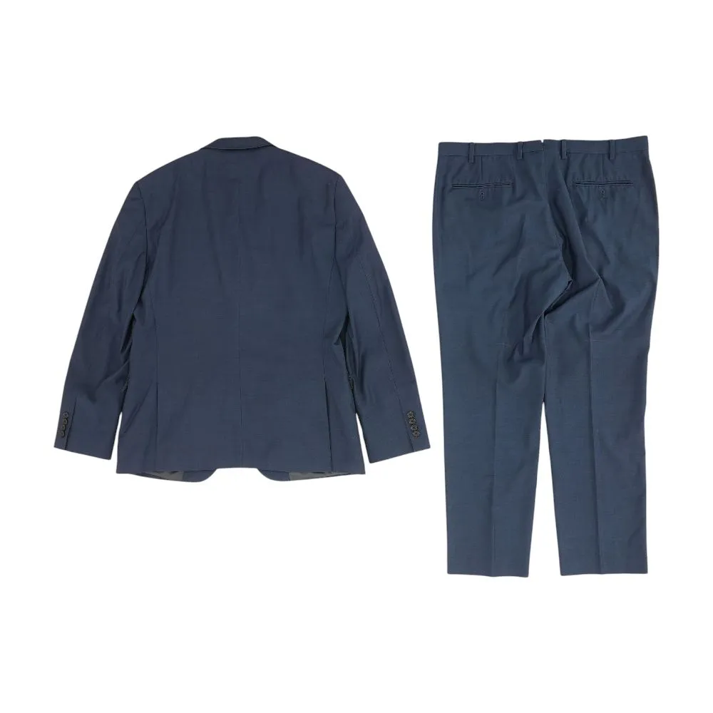 Navy Solid 2pc Suit