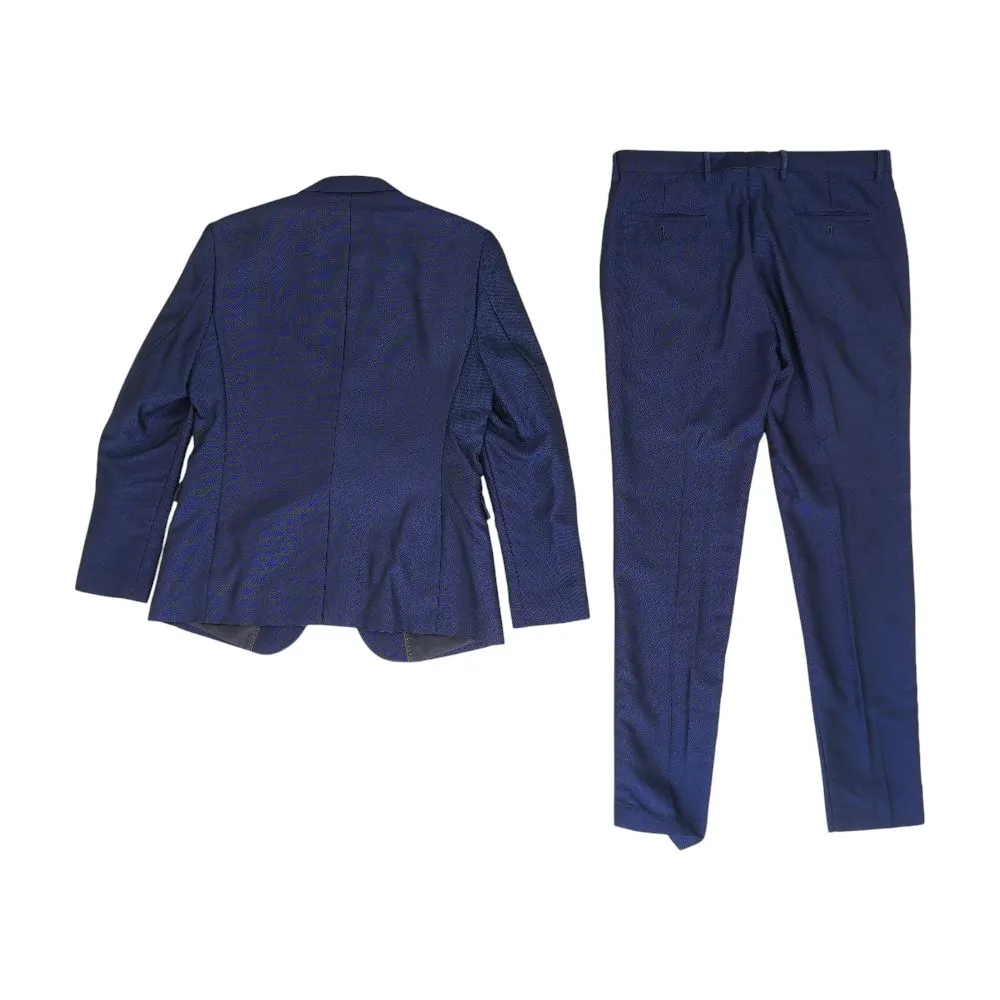 Navy Solid 2pc Suit