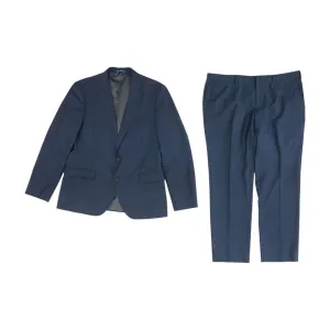 Navy Solid 2pc Suit