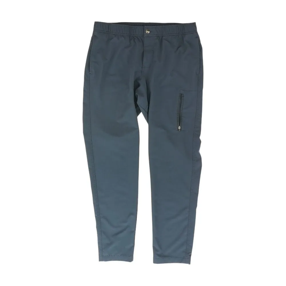 Navy Solid Active Pants