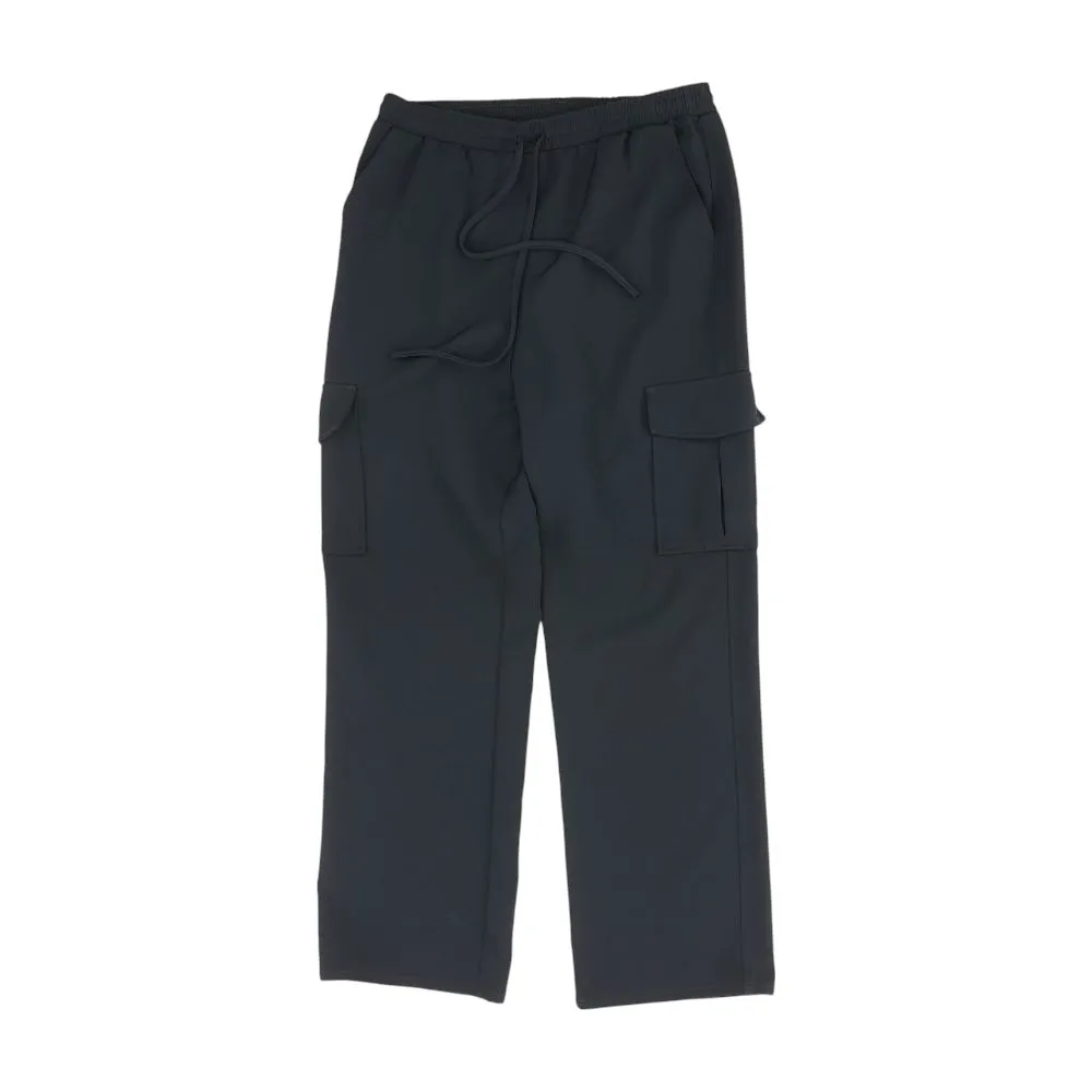 Navy Solid Active Pants