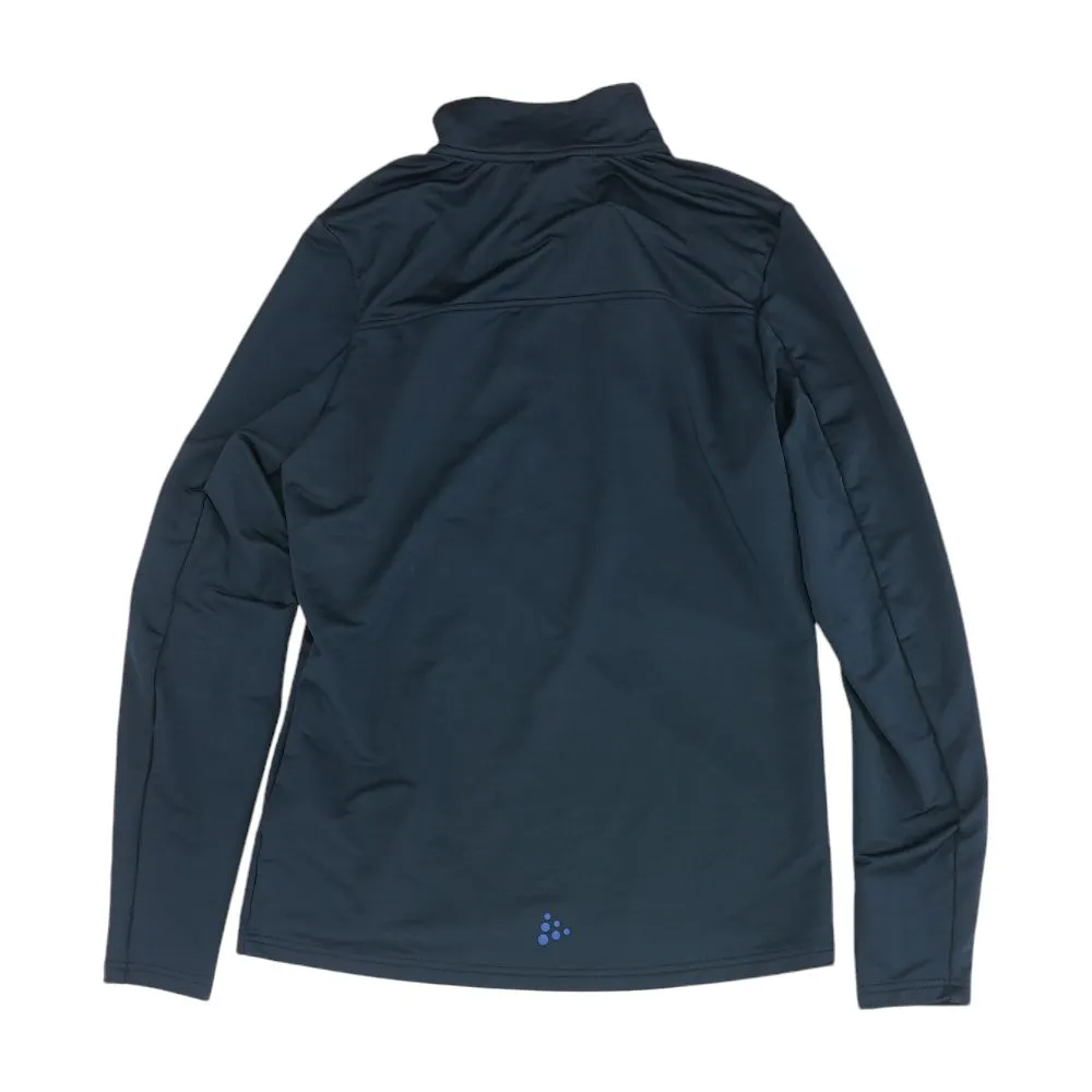 Navy Solid Active Pullover