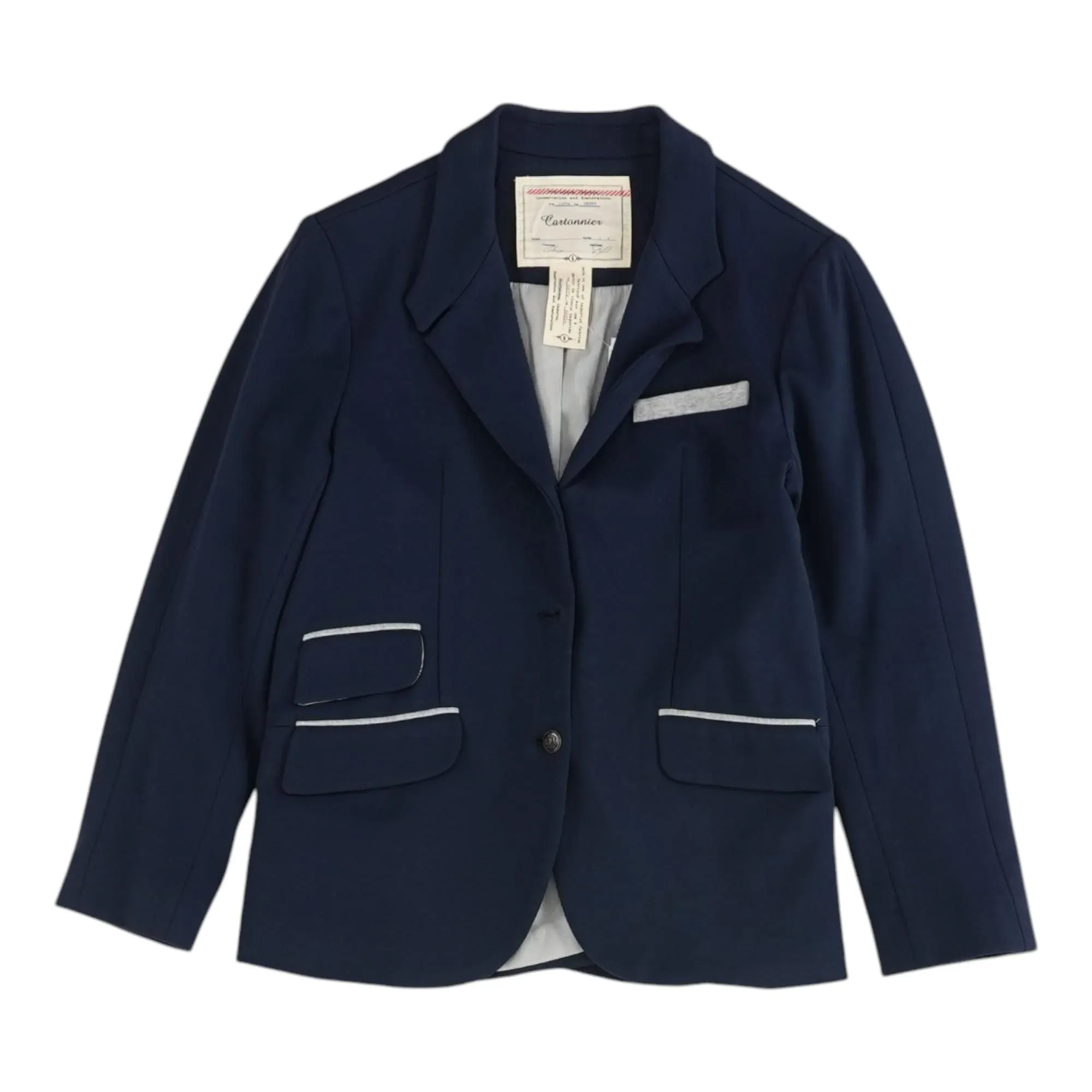 Navy Solid Blazer
