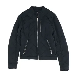 Navy Solid Bomber Jacket