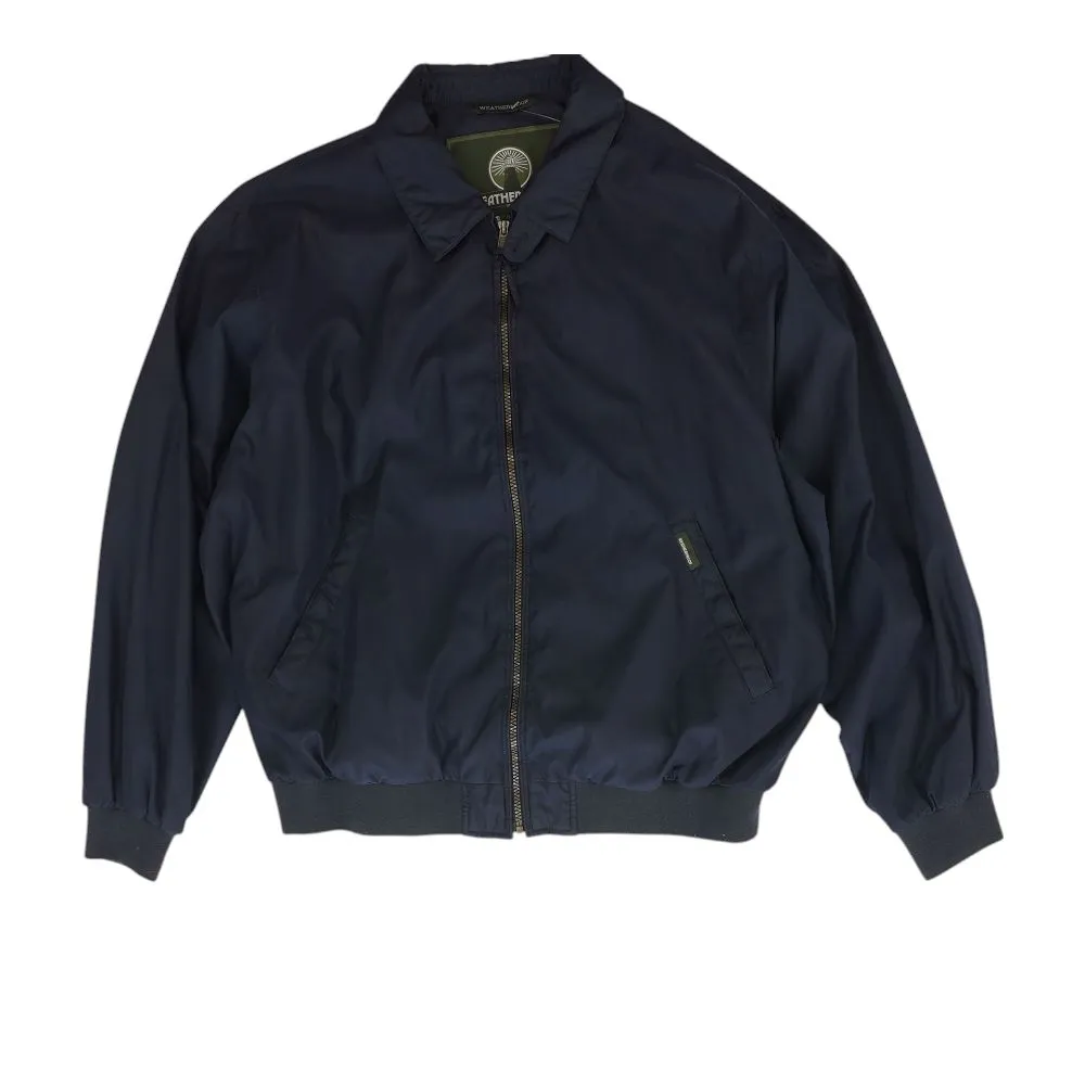 Navy Solid Bomber Jacket