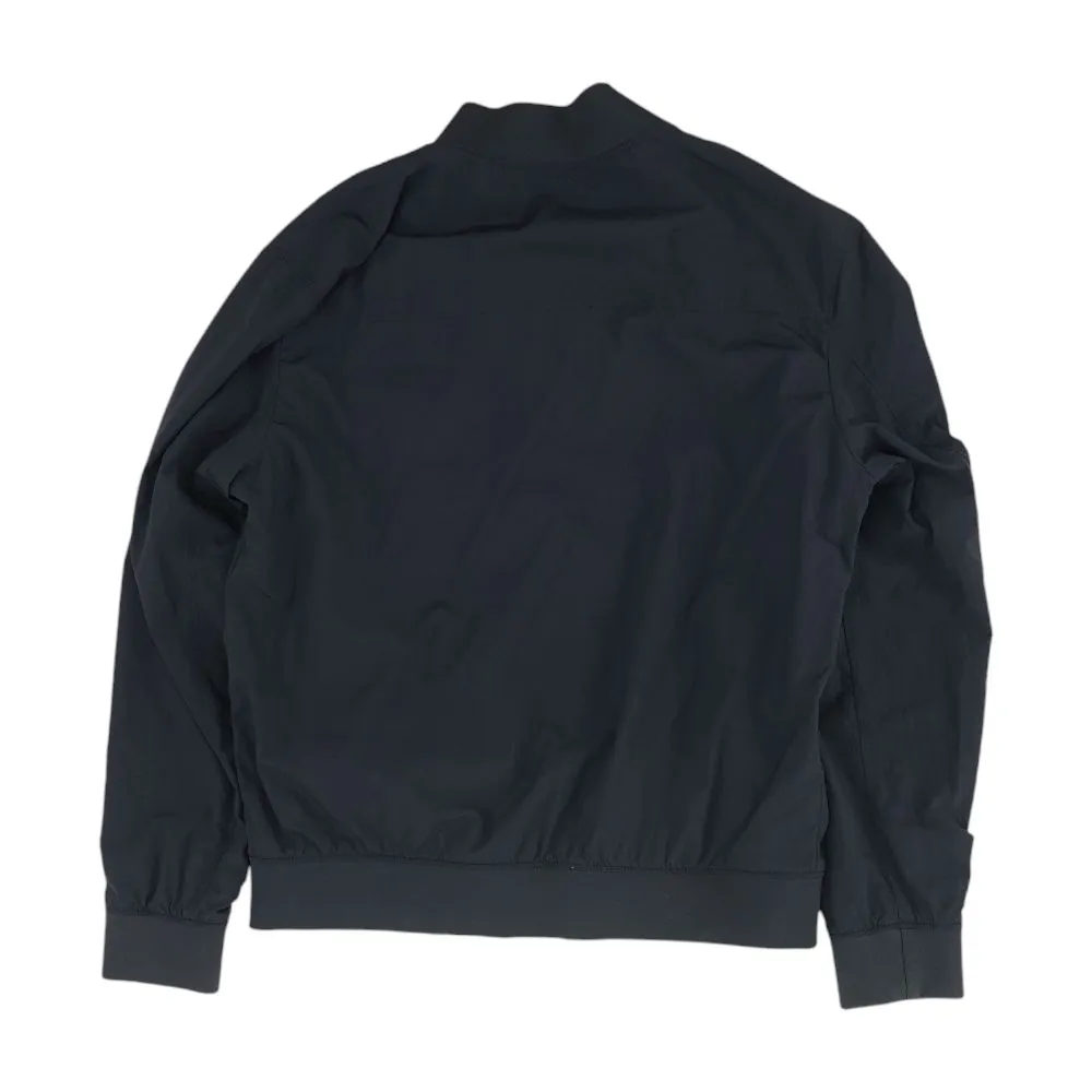 Navy Solid Bomber Jacket