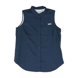 Navy Solid Button Down
