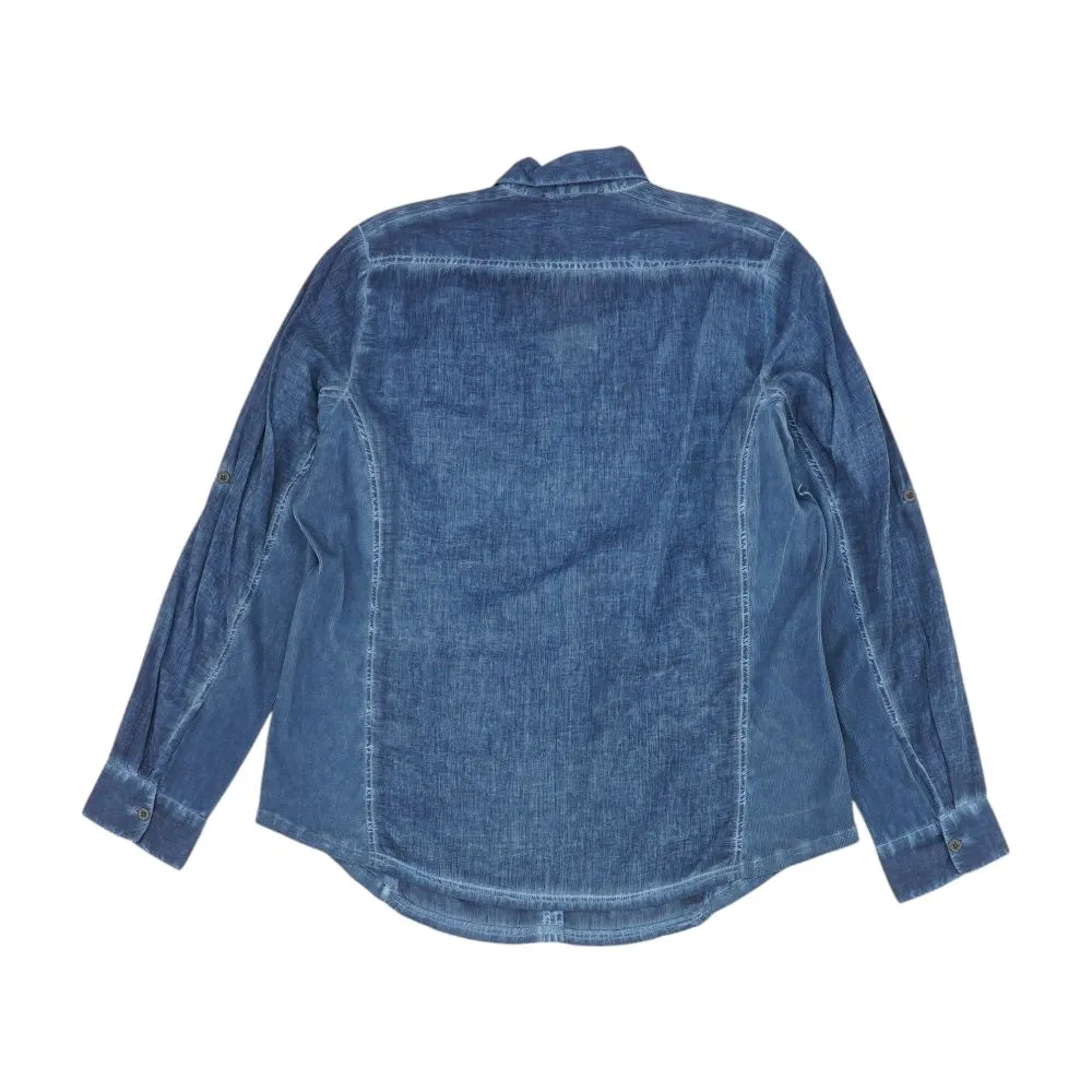 Navy Solid Button Down