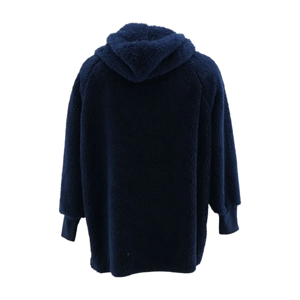 Navy Solid Cardigan Sweater