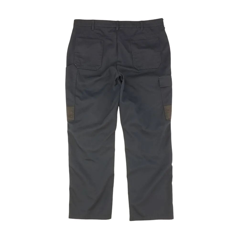 Navy Solid Cargo Pants